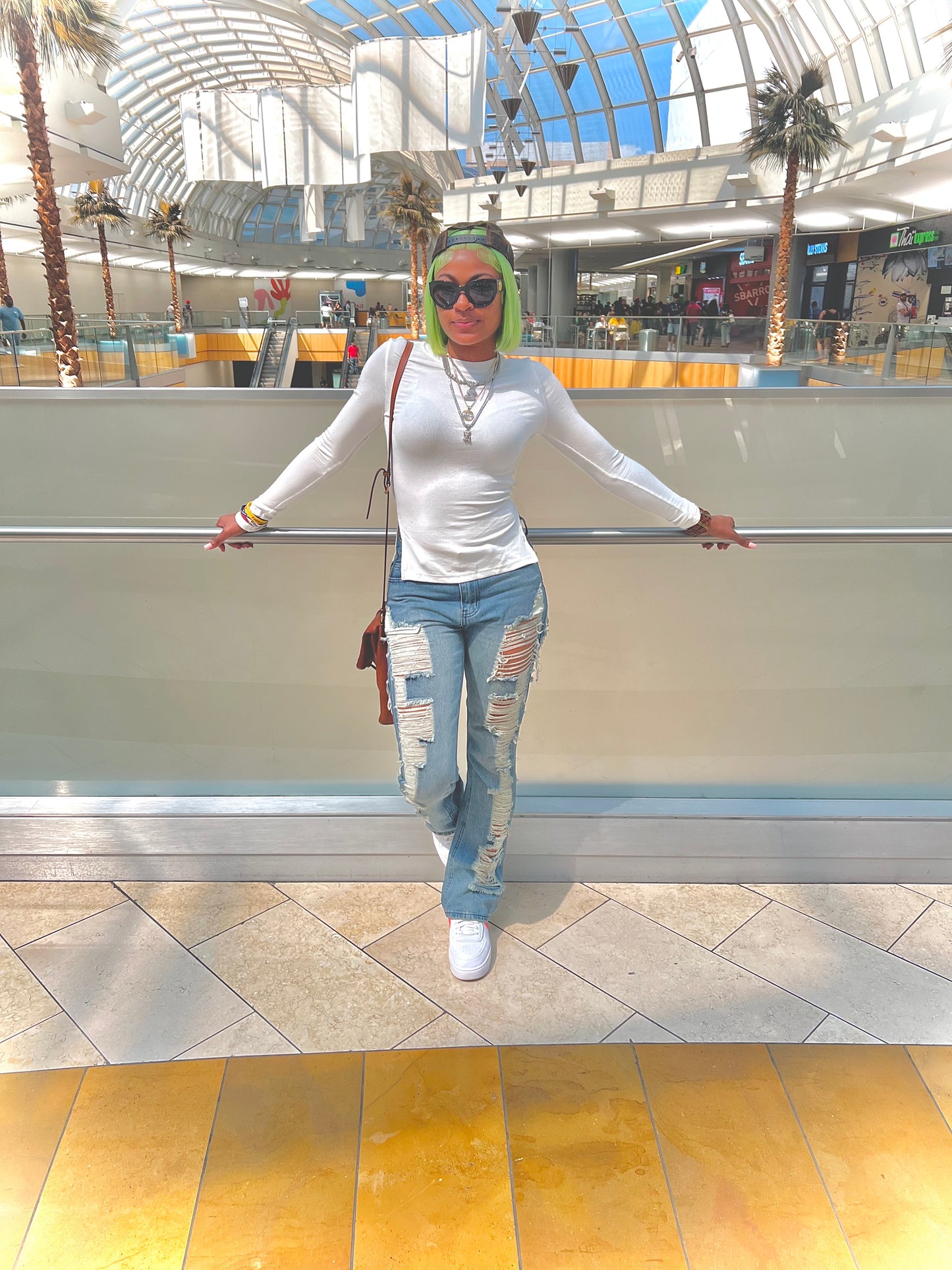 Boss Ripped Flare Jeans