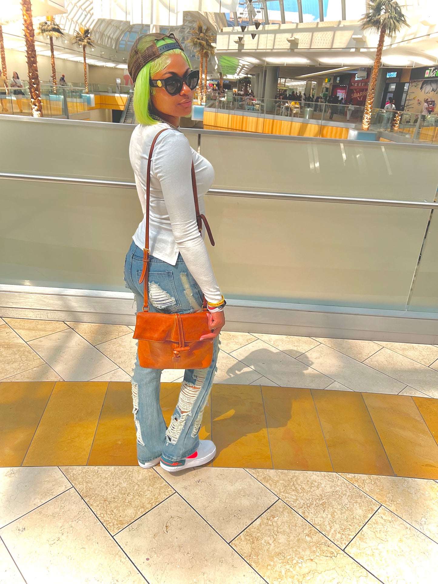 Boss Ripped Flare Jeans