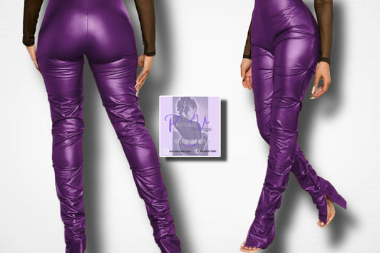 Metallic Clapper Pants